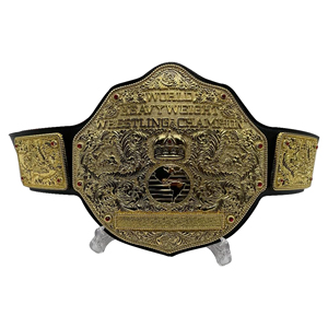 Cinturón de Campeonato Mundial de Lucha Libre de Alta Calidad, Diseño de Piel de Vaca Dorada, Hebilla Automática de Aleación, Impermeable, 3D - Product Image 1