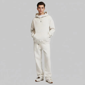 Conjunto Deportivo Unisex para Hombre, Estilo Streetwear, Pantalones Jogger con Lavado Ácido, Sudadera Oversize, 100% Algodón, Ecológico - Product Image 1