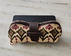Étui à lunettes en coton imprimé, étui à lunettes de soleil, housse en tissu doux, accessoire de voyage léger pour femmes et hommes, rangement quotidien - Product Image 1