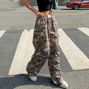 Pantalones Cargo de Poliéster Premium con Estampado Camuflaje, Cintura Elástica, Ajuste Holgado, Casuales para Exteriores, con Logotipo Personalizado, Ropa Deportiva al por Mayor - Product Image 2