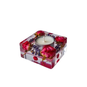 Porte-bougie moderne en résine écologique pour la décoration de Noël et d'anniversaire, aménagement intérieur de salle à manger et d'hôtel - Product Image 3