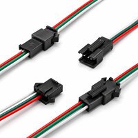 Bande LED RGB 2 3 4 5 6 broches 20 22 24 26 AWG, connecteur mâle-femelle JST SM 3 broches, faisceau de câblage pour module lumineux
