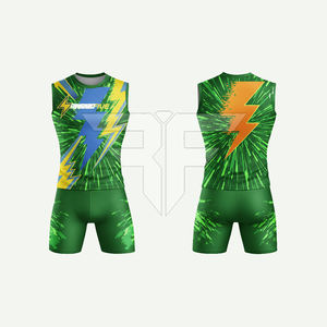 Nuevo Diseño de Uniforme de Atletismo Personalizado de Secado Rápido, Transpirable, 100% Poliéster, Antibacteriano, Ligero y de Alta Calidad, Venta al Por Mayor - Product Image 2