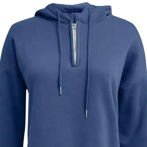 Manches longues prix de gros 100% coton polaire qualité supérieure sweats à capuche pour femmes personnalisés manches longues sweats à capuche pour femmes - Product Image 2