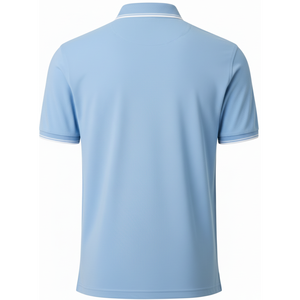 Polo ajusté pour homme avec logo personnalisé, en coton premium, fournisseur en gros - Product Image 6