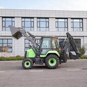 Chargeuse-pelleteuse électrique XC8 C2570EV 4x4 à deux extrémités, excavatrice sur roues à double moteur, machine de terrassement hydraulique, garantie 1 an sur la pompe et la boîte de vitesses - Product Image 3