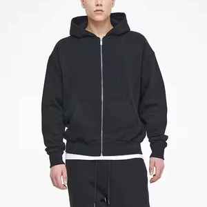 High Quality Quarter Zip <b>Pullover</b> Hoodie <b>Men's</b> Custom Foam Printing Logo 100% Cotton Heavyweight Fleece - Product Image 6