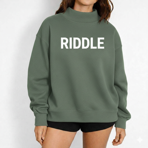 Sudadera de Cuello Alto para Mujer, Estilo Minimalista, Uso Diario, Suministro Directo de Fábrica - Product Image 1