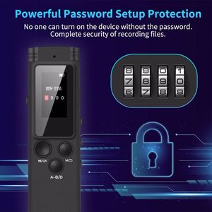 64GB Digital Voice Recorder with Activation Playback Password Variable Speed for Lectures Meetings Audio Recordings - Product Image 2