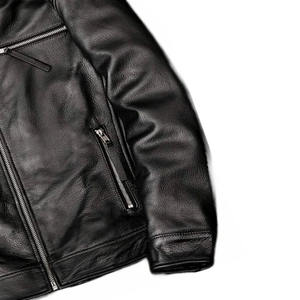 Premium Genuine Leather <b>Motorcycle</b> Jacket for Men Winter Protective Biker Wear - Product Image 6