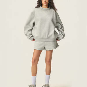 Sudadera de Forro Polar al por Mayor Personalizada, 100% Algodón, con Estampado Personalizado, Sudaderas con Capucha y Cuello Alto para Mujer - Product Image 1