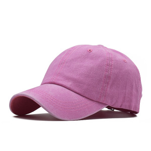 Casquette de baseball unisexe en coton à 6 panneaux, couleur unie, ajustement réglable, style décontracté, finition délavée - Product Image 3