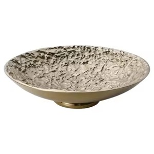 Modern Metal Dry Fruit Bowl Snack Holder Decorative Serving Dish Tableware Kitchen Gift Item - Product Image 1