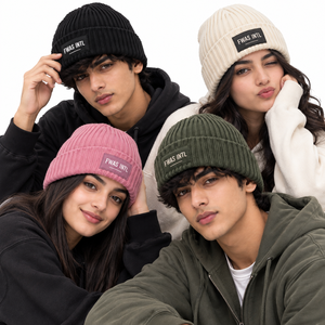 Premium Quality Custom Ribbed Beanies Embroidered Patch Logo Warm <b>Winter</b> <b>Cap</b> Unisex Streetwear Knit Fashion Hat Wholesale USA - Product Image 4