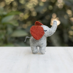 Wool Felt <b>Elephant</b> <b>Ornament</b> Handmade Safari Animal Toy Hanging Decor Felt <b>Elephant</b> Toy Kids Gift Wholesale Bulk - Product Image 1