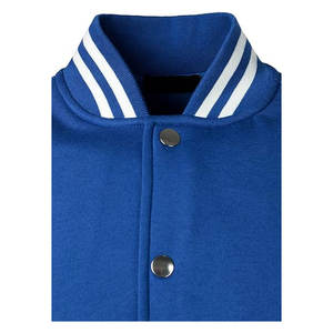 เสื้อแจ็คเก็ตเบสบอลวาร์ซิตี้สำหรับผู้ชาย ผ้าคอตตอนผสม เสื้อแจ็คเก็ตเลตเตอร์แมนคลาสสิก เสื้อแจ็คเก็ตบอมเบอร์ลำลองสไตล์นักกีฬาติดกระดุมสำหรับผู้ชาย - Product Image 5