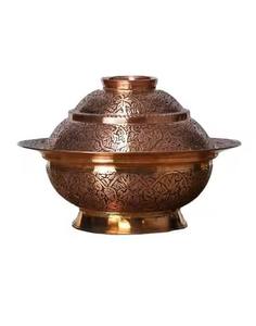 Elegante Tazón de Metal Moderno Hecho a Mano para Dátiles con Tapa, Acabado Espejo, Apto para Microondas, Plato para Guardar Frutos Secos para Fiestas y Restaurantes - Product Image 4