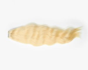 ผมต่อจากผมมนุษย์แบบลอนหลวมผมต่อแบบง่ายสไตล์1สีบลอนด์ - Product Image 2