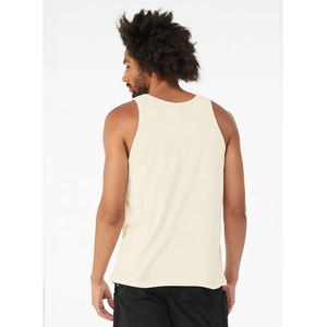 Hoodies de sport personnalisés avec logo imprimé, sans manches, pour hommes, en tissu uni à séchage rapide, débardeurs de course et d'entraînement pour hommes - Product Image 3