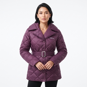 Trending 2026 <b>Women's</b> Belted Quilted Winter Outerwear Padded Puffer <b>Coat</b> <b>Lightweight</b> Warm Casual Jacket for Cold Weather - Product Image 1