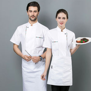 Conjuntos de Uniformes de Chef Casuales Personalizados Unisex de Spandex/Poliéster, Logotipo, Tallas y Colores Personalizados para Personal de Restaurantes, Bares y Hoteles, para Todas las Temporadas - Product Image 3