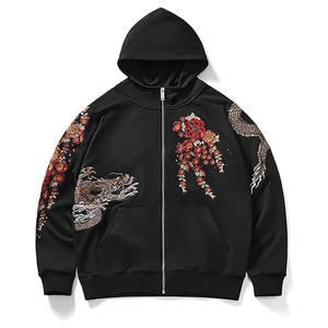 Custom 600 Gsm High Quality Heavy Weight Puff Print <b>Men's</b> 100% Cotton Embroidery Hoodie Sweatshirt - Product Image 1