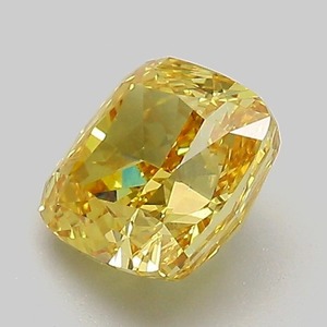1.33 Carat Fancy Vivid Yellow VVS2 Square <b>Cushion</b> Cut Lab Grown Diamond IGI Certified CVD Loose Stone for <b>Statement</b> Jewelry - Product Image 6