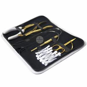 Pince à micro-anneaux dorée de qualité supérieure en acier inoxydable LUMINEX IMPEX LI-2085 – Kit d'outils pour extensions capillaires et micro-boucles - Product Image 2