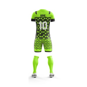 Uniformes de Fútbol de Alta Calidad para Entrenamiento Juvenil, Jersey de Fútbol Verde y Blanco con Diseño de Cuello Redondo, Conjuntos de Uniformes de Fútbol - Product Image 6