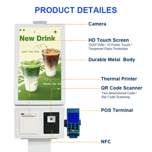 Kioscos de Autoservicio con Pantalla Táctil de 21.5 Pulgadas, Señalización Digital Capacitiva Interactiva para Tiendas de Comida Rápida - Product Image 6