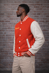 Blank <b>Varsity</b> <b>Jackets</b> Men Leather Sleeve Letterman <b>Varsity</b> <b>Jacket</b> for Men Fashion Loose Fit <b>Plain</b> Men's Clothing <b>Varsity</b> <b>Jacket</b> - Product Image 2