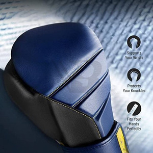 Gants de boxe personnalisés avec logo et couleur, en PU et cuir durables, confortables, respirants, pour hommes et femmes - Product Image 4