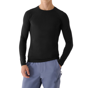 T-shirt à manches courtes en maille légère pour homme, col en V, séchage rapide, vêtements de sport respirants, anti-boulochage, coupe régulière, doux - Product Image 2