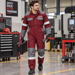 Ropa de Trabajo de Alta Calidad, Overoles para Hombre, Ropa de Trabajo de Alta Visibilidad, Uniforme de Trabajo, Uniforme Personalizado para Electricistas de Construcción - Product Image 3