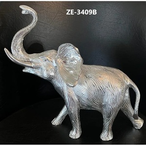 Sculpture d'animal en métal plaqué or sculpté à la main, modèle exclusif, finition polie moderne, Zahid Exports ZE-3409B, décoration de jardin, grande taille - Product Image 1