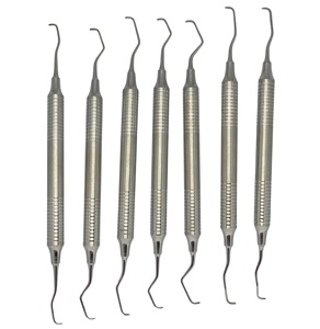 Juego de Curetas Gracey KIMBEL de 7 Piezas, Certificado CE, Puntas de Acero Francis, Herramientas de Limpieza Dental Reutilizables de la Mejor Calidad - Product Image 1