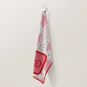 Serviette de cuisine au design magnifique pour la Saint-Valentin, design patchwork, avec logo personnalisé - Product Image 5