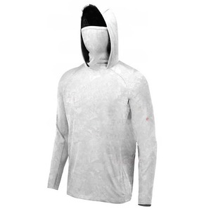 Chemises de pêche à capuche pour pêcheurs actifs - UPF 50+ antibactériennes, imperméables, respirantes, séchage rapide, grandes tailles, vêtements unisexes pour adultes - Product Image 6