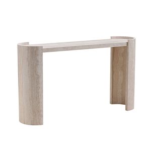 Modern Design 53.15-Inch Faux MARS <b>Marble</b> Pattern <b>Console</b> <b>Table</b> Entryway Living Room Narrow <b>Console</b> <b>Table</b> MDF Skinny Sofa <b>Table</b> - Product Image 3
