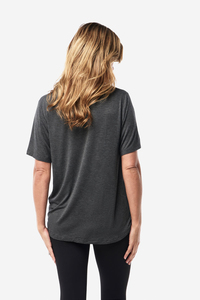 Camiseta Básica de Algodón Personalizada para Mujer, Cuello Redondo, Manga Corta Informal, Ajuste Regular Suave - Product Image 3