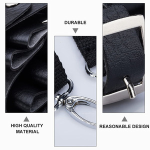 MARI INSTRUMENTS MARI-M-0731 Barber Salon Holster PU <b>Leather</b> Black Professional Durable Multi-Pocket Shoulder Styling <b>Tools</b> - Product Image 5
