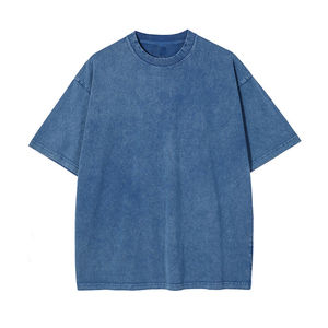 Camisetas Oversize de Algodón 100% con Lavado Ácido al por Mayor, Cómodas y a la Moda Urbana, con Diseño de Logotipo Personalizado, Diseño en Blanco Disponible - Product Image 2