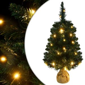3 ft verde PVC artificiale Pre-illuminato albero di natale con stand - Product Image 1