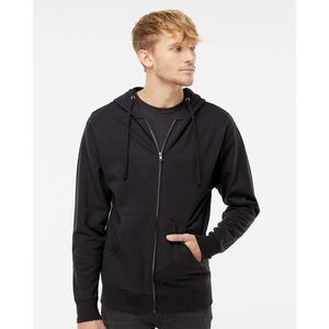Sudadera con Capucha y Cremallera de Peso Medio SS4500Z-Charcoal-XS Independent Trading Co. Bordado 3D Técnicas Antiarrugas y Antiencogimiento - Product Image 3