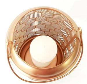 <b>Copper</b> Latest metal hurricane <b>lantern</b> candle holder light Outdoor decor living room Christmas Easter Gift decor living room - Product Image 6