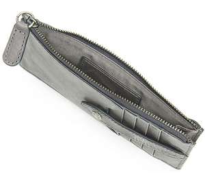 Cartera de mano corta de PU para mujer, bandolera bordada, monedero pequeño cuadrado, tarjetero de cuero triple. - Product Image 3