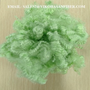 Vikohasan 100% recyclé HS vert GRS certifié 15D fibre de polyester siliconée matériau de remplissage de filature 3D pour synthétique - Product Image 6