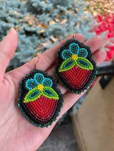 Pendientes de Ganchillo Hechos a Mano con Cuentas 2025 para Mujer, Coloridos, con Forma de Mariposa, a la Moda, Venta al por Mayor, Joyería de Regalo - Product Image 4