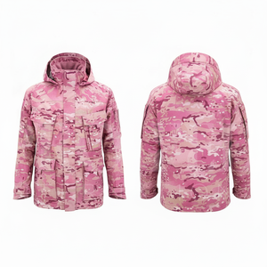 Men's Clothing Lightweight Waterproof Camouflage Outdoor Hooded Jacket Breathable Windproof Utility <b>Coat</b> for Outdoor Jackets - Product Image 4