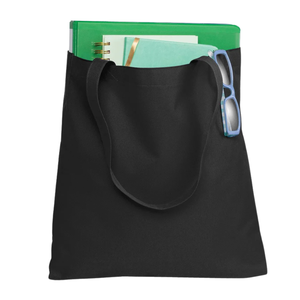 Sac fourre-tout noir AKA Things Inside, sac de shopping en toile, sac fourre-tout à bandoulière réutilisable, grande capacité, pour le quotidien, cadeau - Product Image 5
